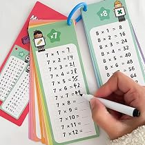 Tablas de multiplicar, Cuadrado de multiplicación, Póster de aprendizaje de matemáticas, Impresión educativa, Guardería Montessori, Descarga digital - México