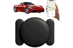 OKMINI GPS Tracker for Vehicles,Magnetic Car Tracker No Sim Card Required,Real Time Car Tracker Devices,Portable GPS Tracker for Bikes,Car,Pets,Anti-Theft Hidden Location Tracker for Vehicles,Black