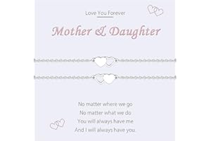 MANVEN 2/3Pcs Mother Daughter Bracelets Sister Bracelets Gifts for Mum Daughter Sister Best Friends Mommy and Me Matching Heart Bracelet for Women Girls Mothers Day Birthday Christmas