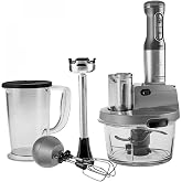 Karaca Mastermaid Prosteel Cam Mutfak Robotu Uzun Blender Ayaklı 6 Bı&ccedil;aklı 2500 W Galaxy Grey