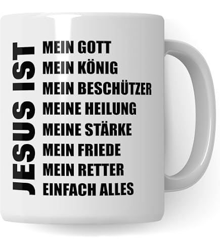 Tassenbrenerei Kaffeetasse „Jesus Ist Der Anker Meiner Seele“, Beidseitig Bedruckt, Spülmaschinenfest, 330 Ml – Christliches Geschenk