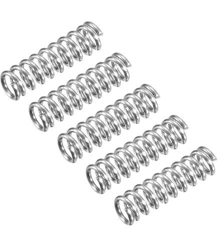 Sourcing Map Lot De 10 Ressorts De Compression – Acier Inox 304 – 0.3mm X 2mm X 10mm – Argenté – Usage Polyvalent