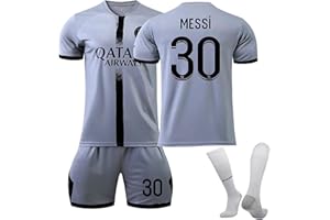 WatSKY Kids Football Kit PSG Football Strip Gifts for Boys Girls Paris Soccer Jersey Kits for Men Women Football Kits for Children Adults