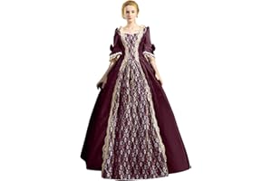 NAFING Robe de soirée baroque Marie Antoinette XVIIIe siècle Renaissance Période historique Robe bal victorienne Tenue de Soirée Médiévale