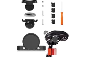 AUEJACKY Support de Vélo pour AirTag, Support Vélo Air Tag, Support Universel pour Tracker antivol GPS, Support Protection Contre Les Projections d'eau Caché sous Porte-vélo, Accessoire de vélo