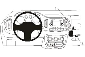 Brodit ProClip Support de fixation pour 500 L 13 Montage incliné Noir