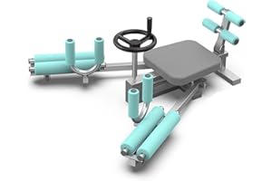 MAGIC SELECT Maszyna do Rozciągania nóg. Maszyna do Prostowania nóg z Wyściełanym Siedziskiem i Oparciem Poprawiającym Elastyczność Mięśni. Przedłużacz nóg do Treningu w Domu.