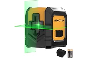 Nikotek Green Laser Level Self-Leveling Bright Green Beam Horizontal and Vertical Cross Line Laser for Home Decoration DIY etc.Carrying Pouch Battery Included