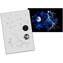 Airbrush-Schablonen-Set "Textures Step By Step" - 4 Schablonen Für Motive Mit Schatten & Highlights