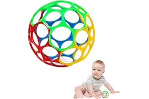 Fonyiunce Greifball für Babys, Kinder Greifen Spielball, 100% BPA-frei, Oball Klassischer Ball Babyspielzeug, Flexibler und Leicht zu Handhabender Ball, für Frühpädagogisches Lernen Neugeborene