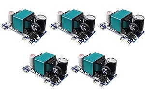 TECNOIOT 5 Pezzi AC-DC 12V 1000mA 220V AC Low Ripple Switching Step Down Power Supply Module