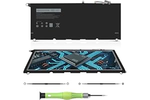 CREATESTAR XPS 13 9350 9343 JD25G 90V7W Batterie pour Dell XPS 13 9343 9350 P54G JHXPY JHXPY53 5K9CP DIN02 090V7W 0DRRP RWT1R 0N7T6 XPS13D-9343-1708 13D-9343-3708 13-9350-D1508G D1708
