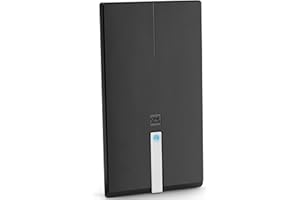 One For All Amplified Indoor Digital TV Aerial SV9425 - Ready to receive Freeview and Analogue TV Signals within a range of 15 miles - Full HD Ready – Premium HDTV Antenna – UHF/VHF - black