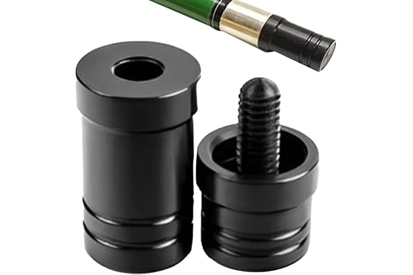 Pool Cue Stick Joint Protector, Pool Cue Stick Joint Protector Svart | Ergonomiska fogskydd Aluminiumkonstruktion, anti-skrapa, stötdämpande, lätt, universell passform, för spelare biljardköer