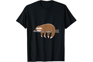 MAGLIETTA IDEA REGALO CLARINETTO Clarinettista Animale Carino Bradipo Clarinetto Maglietta