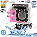 Produktbild Sport Kamera Wifi Onboard Tauchen Subwoofer 12 MP HD 1080P Rosa 64 GB