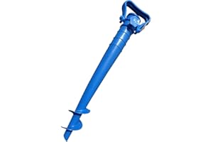 Ikumaal SS04 Sonnenschirm-ständer für Stockmaß 19-34 mm, mobil mit ERD-Spieß zum Eindrehen Garten Strand Camping-Zubehör