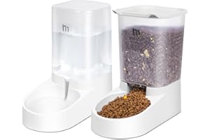 Marchul Dispensador para Gatos y Perros, Comida y Agua, Comederos Automáticos, Comedero, Alimentador y Bebedero para Mascotas (3.8 L)