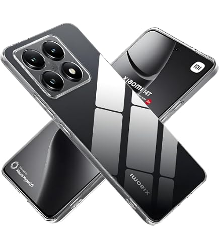 CAUHENYEE Transparent Silicone Protective Case for Xiaomi 14T Cover, Ultra-thin TPU Cover, Flexible and Transparent, Anti-Scratch, Shockproof