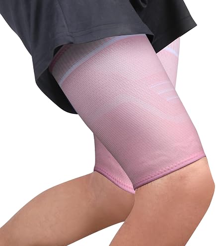 Adjustable Thigh Compression Sleeve - Hamstring & Quad Support For Sports Injuries & Recovery
