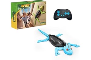 Syzplnwy Kids' Electric Remote Control Climbing Lizard Car – Realistic Chameleon/Gecko Animal Toy Vehicle, Simulated Crawling Action, Easy to Control for Indoor & Outdoor Kids’ Play (Blue)