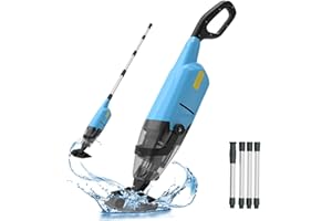 Oxseryn Pool Handstaubsauger für Aufstellpools, kabelloser Spa-Reiniger,Wiederaufladbarer Handstaubsauger mit 60 Min Laufzeit, ideal für Whirlpools und oberirdische Pools für Schmutz