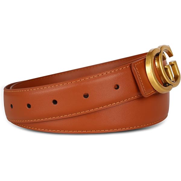 7789- Women Genuine Italian Leather Belt Luna, Made In France- Red, 95 Cm Buy Thin Womens Red Belt For Dress - Real Leather | LeatherBelts main image 3