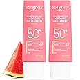 Dot & Key Watermelon Hyaluronic Cooling Sunscreen SPF 50 PA+++ Combo (Pack of 2, 50gm each) | For Oily, Normal & Combination Skin | UV + Blue Light Protection | Lightweight | No White Cast