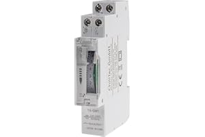 CHILITEC Horloge programmable journalière pour baie de montage, 24 heures 15 min Steps 230 V, max. -Boîtier électrique 3500 W segment encastrable profilé chapeau.