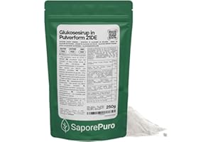 SaporePuro GLUKOSE SYRUP pulver 250 g - Trockenglukose - Ideal für Eis, Sorbets und Desserts