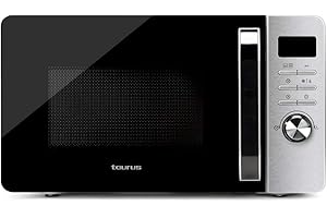 Taurus Microondas Fastwave 23L Digital – Modo Eco, 800W, Grill 900W, Descongelar, Multicook, QuickStart, Programable, Auto-cl