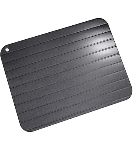 Plaque De Décongélation Rapide En Alliage Aluminium – Double Face, Antidérapante, Avec Aiguiseur De Couteaux