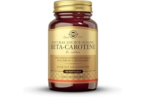 Solgar Natural Source Oceanic Beta Carotene Softgels - Pack of 60 - Fight Free Radical Damage - Strong Antioxidant - Gluten Free