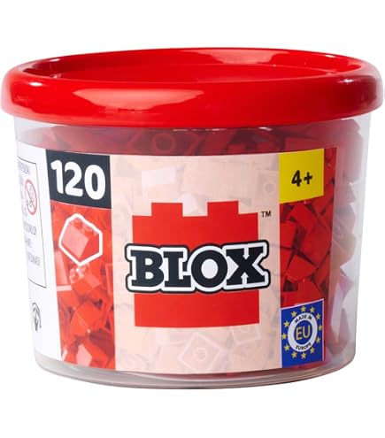 Simba Blox 20 Bauplatten Mit 32 Noppen – 4 Farben, Kompatibel Mit Gängigen Klemmbausteinen