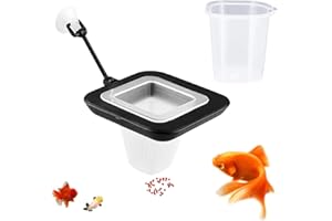 DUOHERESHUI Aquarium Anneau d'alimentation, Poisson Anneau d'alimentation, Fish Anneau d'alimentation, Cercle de Nourriture Flottante, pour Poissons Rouges, Cichlidés, Guppys