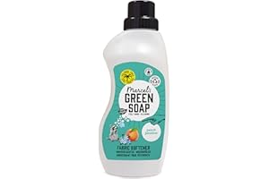 Marcel's Green Soap - Adoucissant Pêche & Jasmin - Assouplissant - Sans plastique ni huile de palme - 100% écologique - 100% végétalien - 97% biodégradable - 750ml