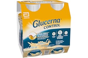 Glucerna Control | Equilibrio Glicemico | Pasto Sostitutivo con Basso Contenuto di Zuccheri| Confezione 4x220 ml, Gusto Vaniglia