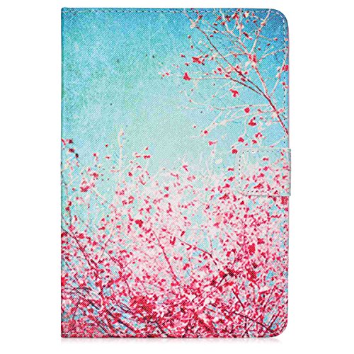 iPad Mini 3 Hülle, Deenor PU Leder Abdeckung Stand Flip Schutzhülle Hülle für Apple iPad Mini 1/2/3 Generation. (Peach blossom) - 2
