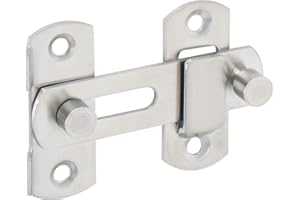 SAYAYO Türriegel Edelstahl Riegelschloss Klein Schiebetür Schloss Türschloss Flip Latch mit Fester Schraube, Torriegel 2 mm Dicke für Scheunen-Schiebetür, Weinschrank