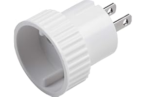 Meister Reiseadapter Typ A - Für USA, Kanada, Thailand & Dominikanische Republik - IP20 Innenbereich - weiß / Reise-Steckdosenadapter für über 20 Länder / Reisenetzteil / Reisestecker / 7423650