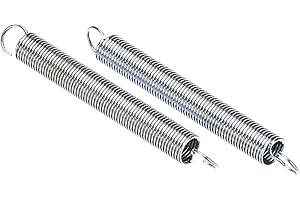 Chapuis, Set de 2 Pièces de Ressorts de Tension avec Crochets Ressorts en Acier Galvanisé, Ressorts à Double Crochet, Ressorts de Traction Spirale, Ø fil 0,9 mm - Longueur 75 mm