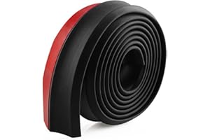 FAVUIT Frontspoiler Lippe 2.5m Original Universal Spoilerlippe Auto Schutz Zum Kleben Gummistreifen Selbstklebend Front StoßFäNger Lip Tuning Frontspoilerlippe Protector für Pkw Truck Suv