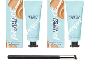 COWANIEE 2 Pcs Supreme Cream Body Makeup, Waterproof & Transfer-resistant Body Coverage Perfector,Hydrating Full Coverage Supreme Creme