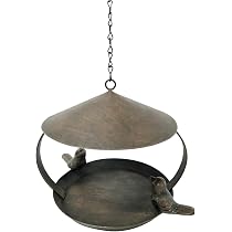 Dehner Natura Premium Wildvogel Futterstelle 'Eichel' – Wetterfeste Futterstation & Tränke Mit Aufhängung, Ca. 14x14x22 Cm