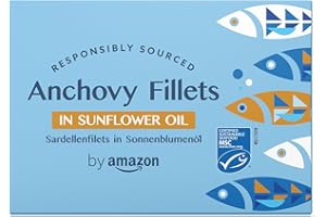 by Amazon MSC Anchovies in Sunflower Oil, 6x50g