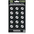 POWEROWL 15 Pcs CR2025 3V lithium Battery, High Capacity CR 2025 Batteries Coin Cell Button Suitable for Use in Keyfobs, Scales, Toys, Led lights, etc