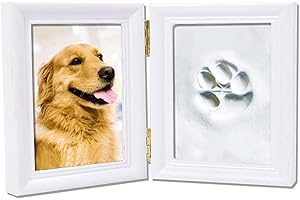 QSLKI Hund oder Katze Gedenkgeschenke, Pet Paw Print Andenken, Harz Haustier Gedenkstein,personalisierte Haustier Grabstein Denkmäler, dauerhafte Haustier Gedenkstätten