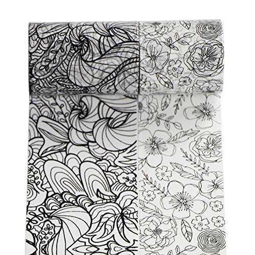 EDGEAM Washi Tape 3 piezas Cinta Adhesiva Banda Decorativa Masking Tape Colorante  Design-1 