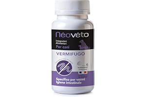 Néovéto VERMIPURGE Vermifugo per cani in compresse naturali a base di principi attivi approvati dai servizi veterinari francesi (Versione italiana)
