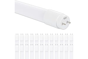 CLAR - Tubo fluorescente LED 120 cm T8 18W, Tubo LED 120cm, Fluorescente Techo, Blanco Frío 6500ºk (Pack 25)